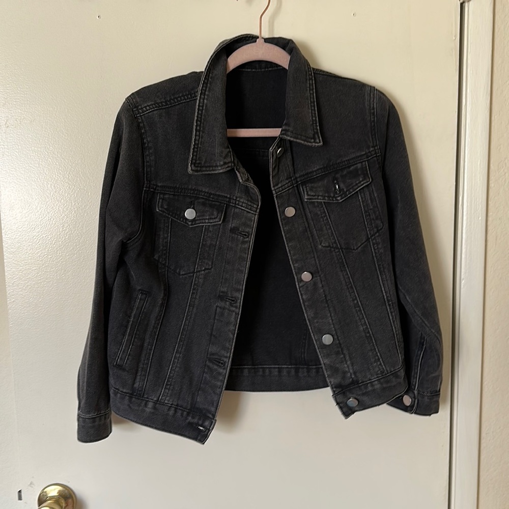 Black jean jacket